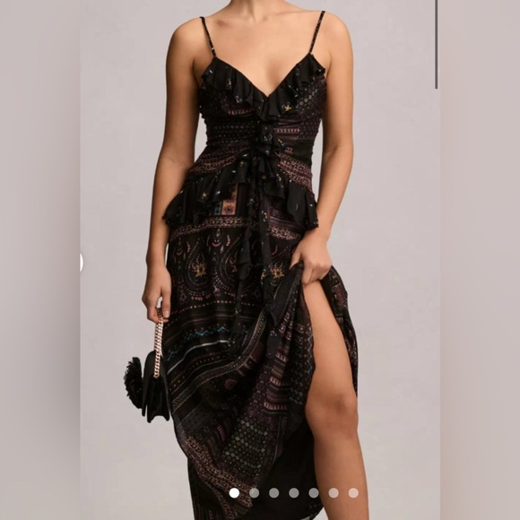 Anthropologie Dresses & Skirts - Anthropologie Let Me Be Sheer Printed V-Neck Midi Dress, Various Sizes, NWT
